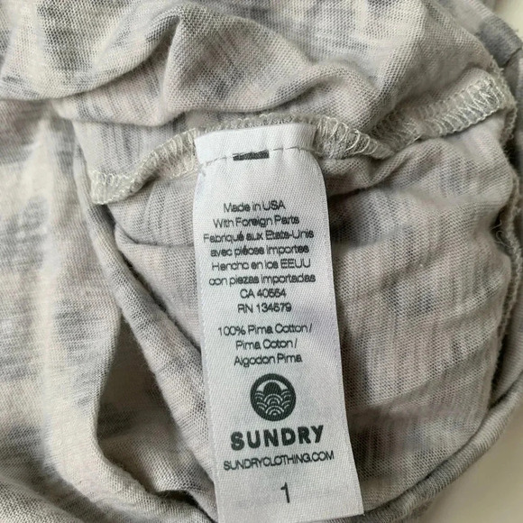 Sundry long sleeve leopard twist top sz S - Picture 4 of 6